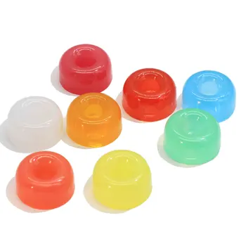 

10/100pcs 20mm Resin Jelly Donut Canochons Flat Back Sweet Donuts Miniature Play Toys Kids Crafts Cabs for DIY Scrapbooking Pho