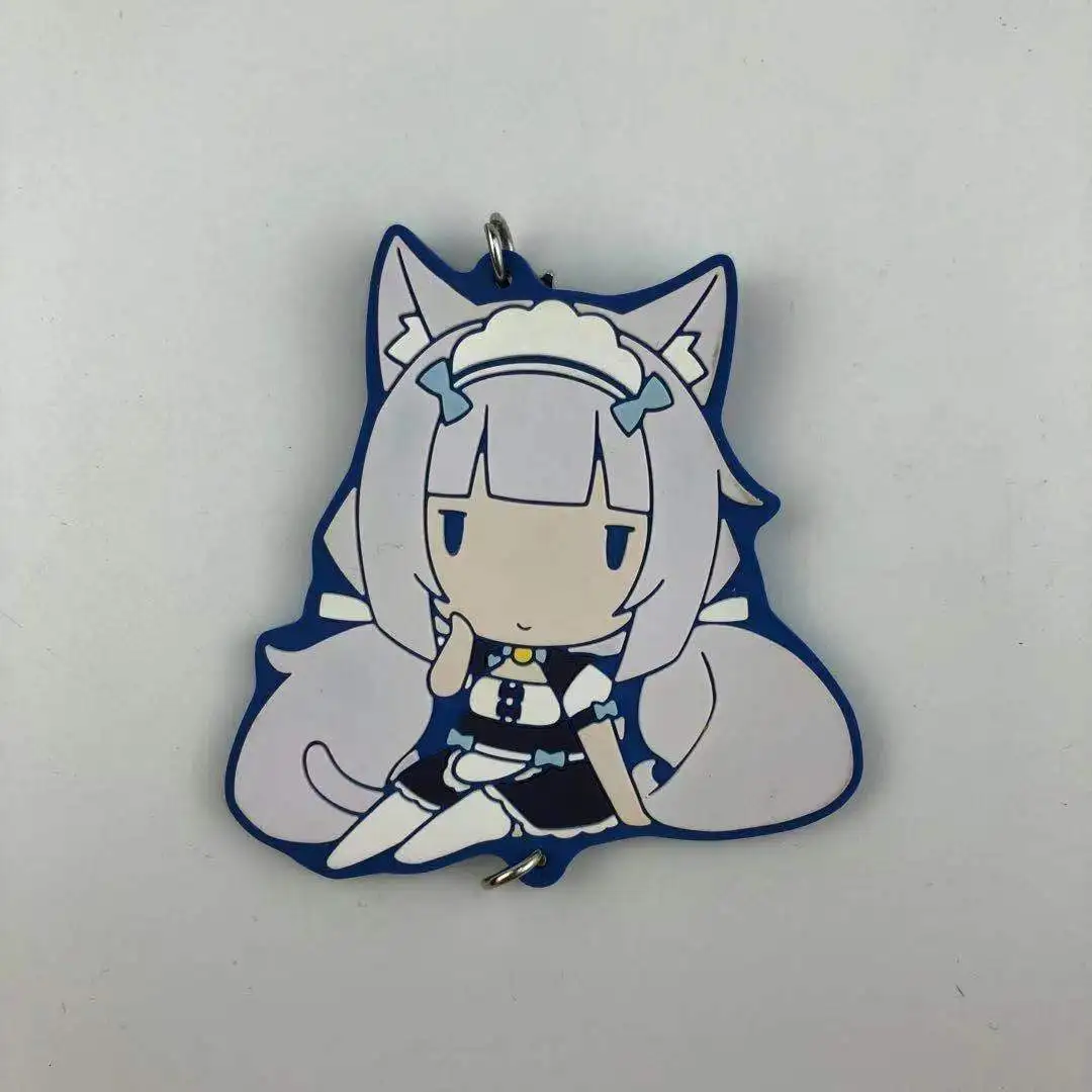 Аниме Nekopara резиновый брелок для ключей ремни - Цвет: 4