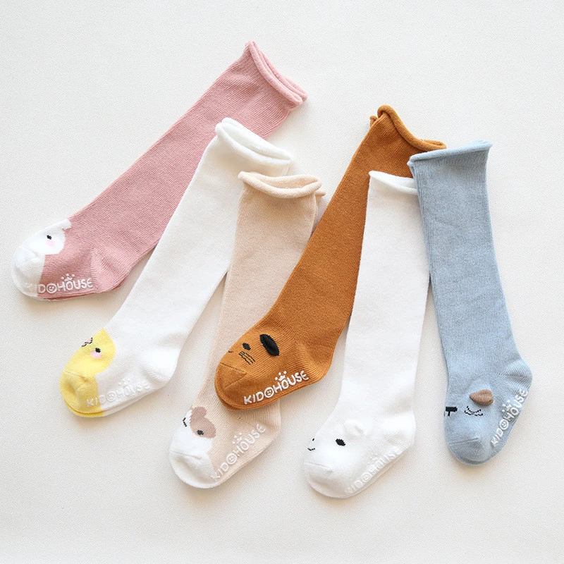 Knee High Baby Socks New Born Socks for Girls Cotton Cartoon Infant ...