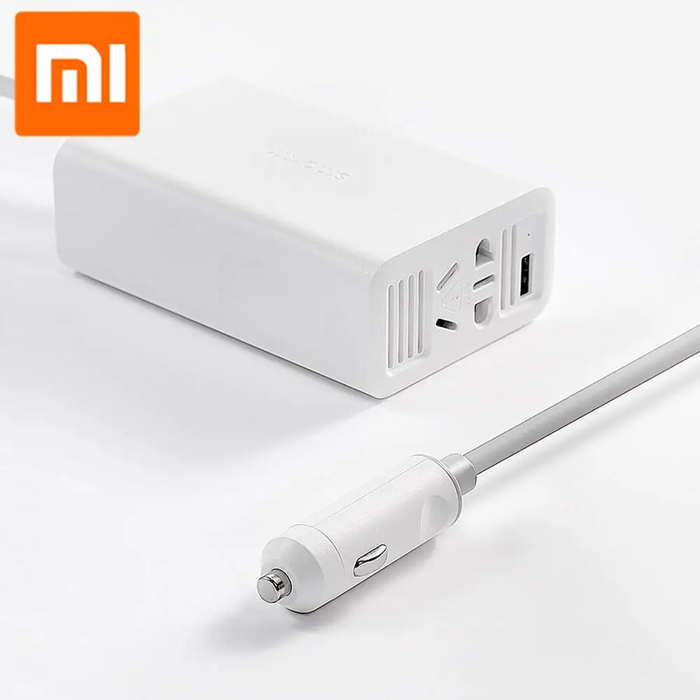 Портативное автомобильное зарядное устройство Xiaomi Mijia SMARTMI 100 Вт Инвертор