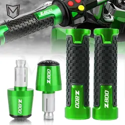 For KAWASAKI Z800 2013-2017 Z800 EveRsion 2014 2015 2016 CNC Motorcycle Handle Bar End Hand Grip Handlebar Accessories moto