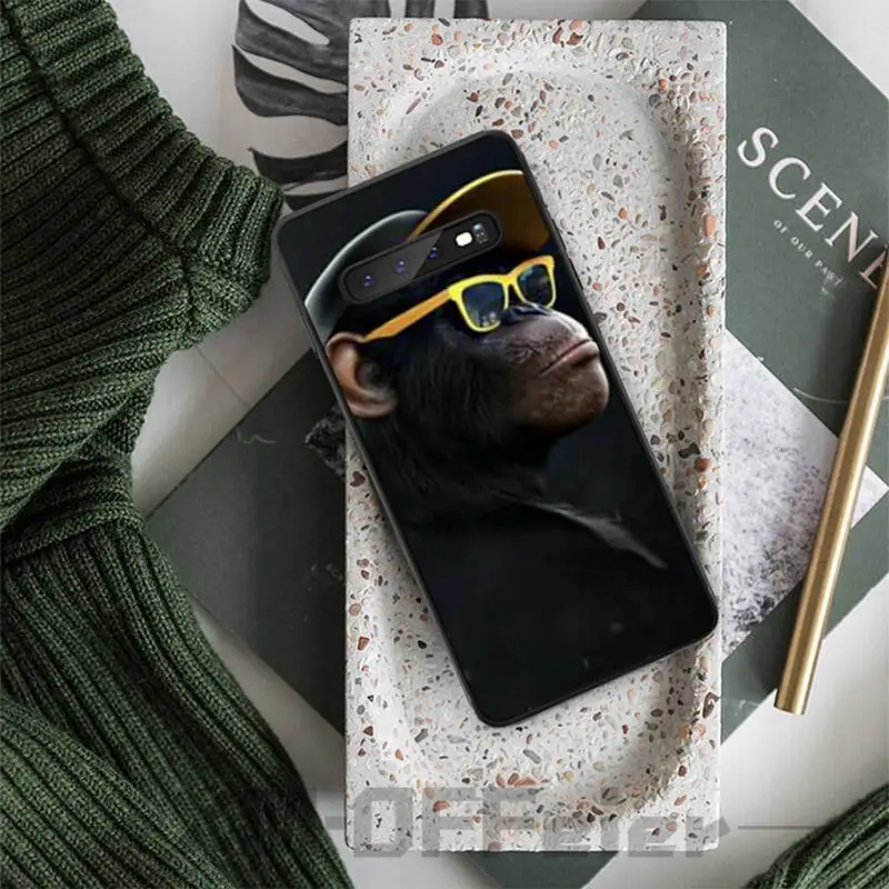 Дизайн логотипа обезьяны DIY Роскошный чехол для телефона Samsung S8 Plus S9 S10 plus S10E lite 5G S20