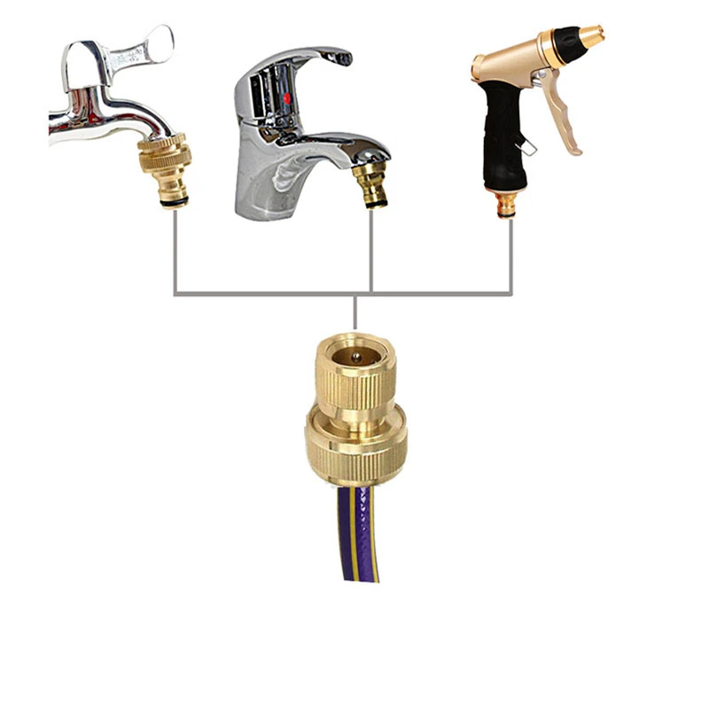 Connecteurs De Tuyau D'eau 3-4 Connecteur Rapide En Laiton,Connecteur