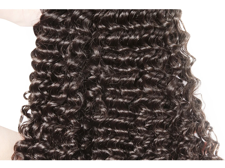 [HJ Weave beauty] пучки волос OneCut с закрытием P бразильские пучки волос переплетения глубокая волна девственные человеческие волосы для наращивания