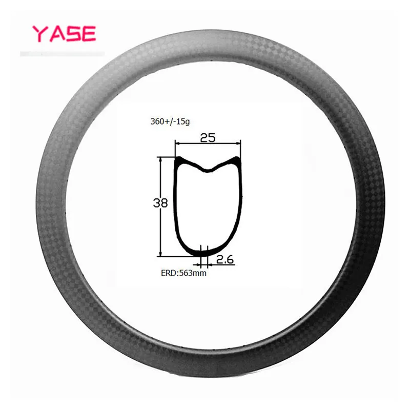 700c обод велосипеда дороги углерода диск ширина обода 25 мм Глубина 25/38/50 мм асимметрия велосипед ободки дисков трубчатые колеса велосипеда carbon ДИСК дорожный диски
