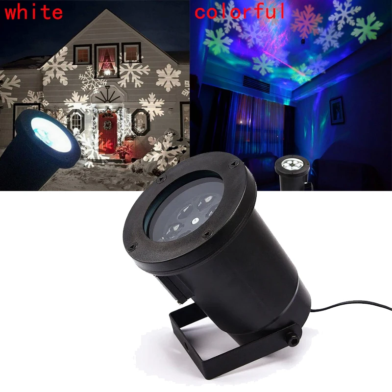 

Outdoor Xmas Snowflake Moving LED Garden Christmas Light Projector IP65 US '