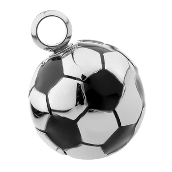 

Stainless Steel Football Shape Ash Urn Pendant Memorial Cremation Jewelry