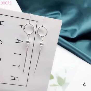 

s990 pue silver Earrings for women Pearl Earrings female style earrings pure silver needle 2020 New Fashion Earrings ear drop