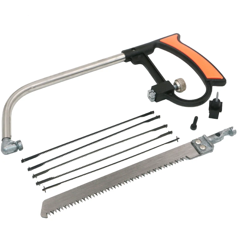 8 in 1 Mental Magic Saw Hacksaw DIY Hand Saw for Wood Woodworking Saws Set Kit with 6 Blades Model Multi Purpose Hobby Tool