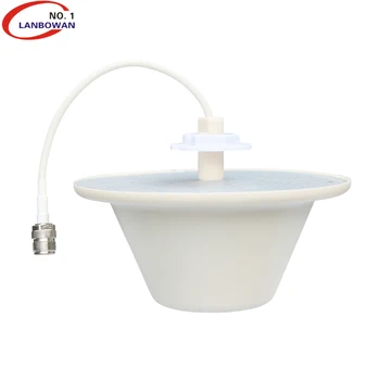 

Lanbowan 698-960 MHz/1350-1550 MHz/1690-3800 MHz Ultra Low Profile/Low PIM Ceiling Mount 3g 4G 5G Antenna