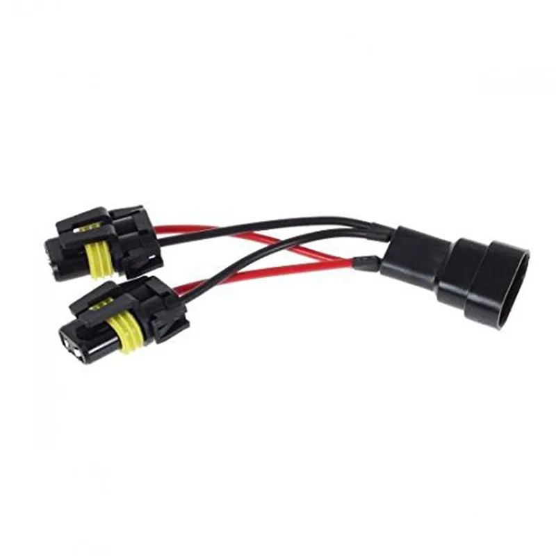 

1x Автомобильная стандартная кабельная проводка 9005 9006 стандартный адаптер одно преобразование два