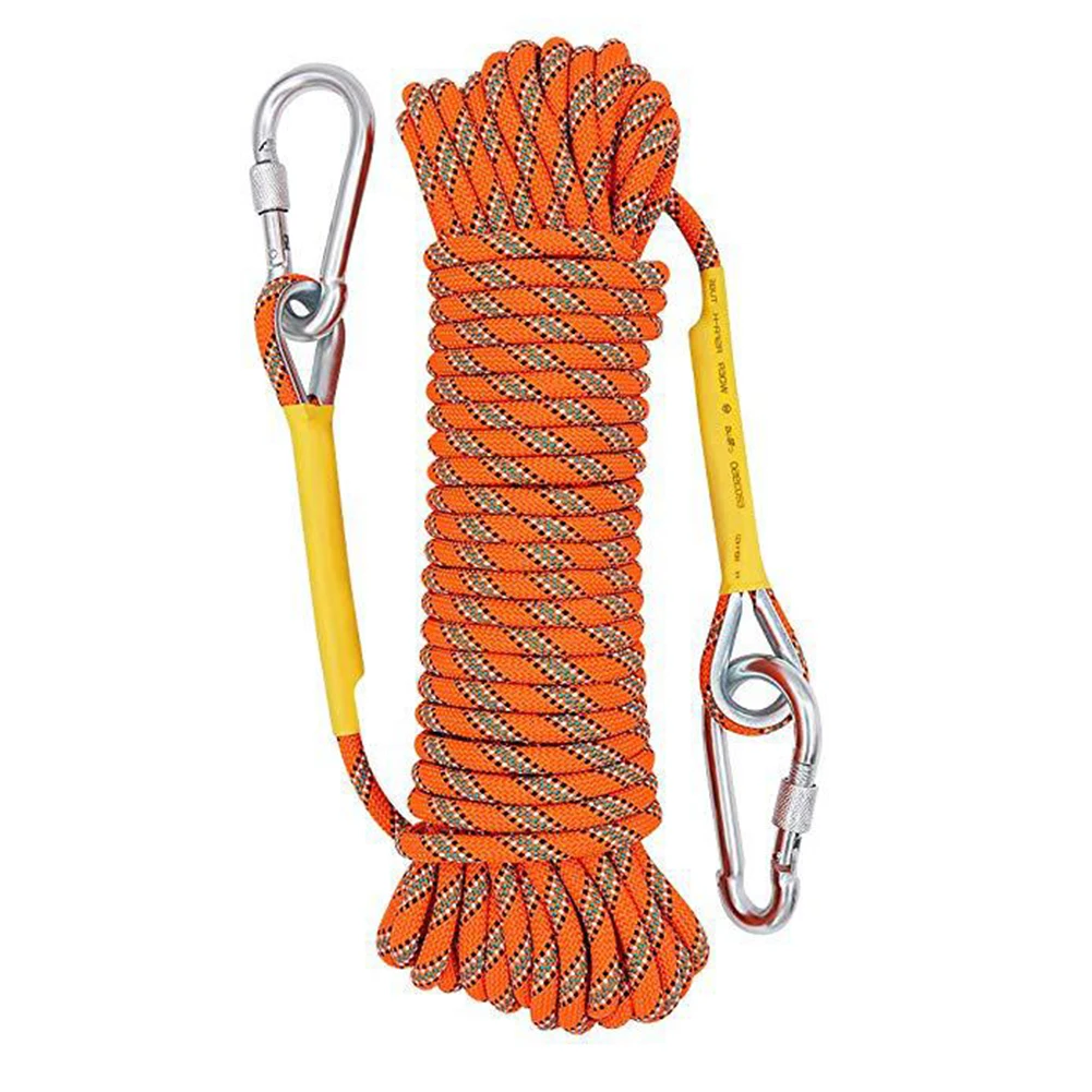 10/20/30/50M Stretch Abseiling Mountaineering Rock Climbing Rope Cord 8mm 