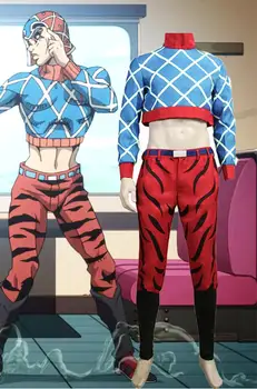 

JoJo's Bizarre Adventure Cosplay Costume Golden Wind Guido Mista Cosplay Costume Outfit Full Set Halloween Carnival