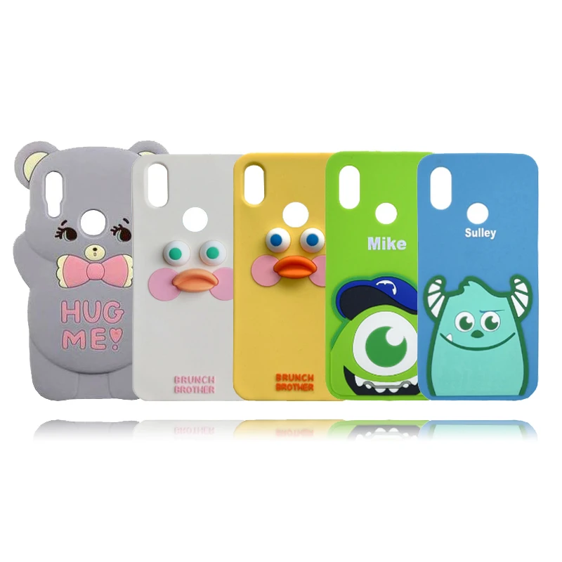 

New Arrival Sulley Duck Bear Unicorn Mickey Silicone 3D Soft Case Cover For Xiaomi Redmi Note 7 / Redmi Note 7 Pro