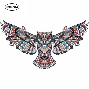 

HotMeiNi 13cm x 7.3cm Owl Spreading Wings Fine Decal 3D DIY Funny Car Stickers RV VAN Windshield Bumper Windows Vinyl Car Wrap