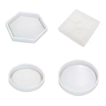 

DIY Crystal Epoxy Mould Irregular Plate Molds High Mirror Handmade Coaster Mold