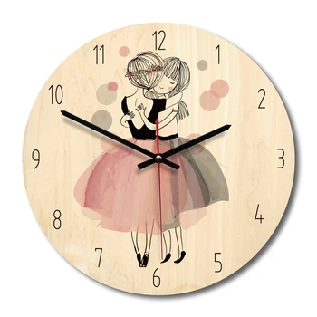 

Cartoon creative wall clock modern minimalist living room creative clock art clock princess Section C
