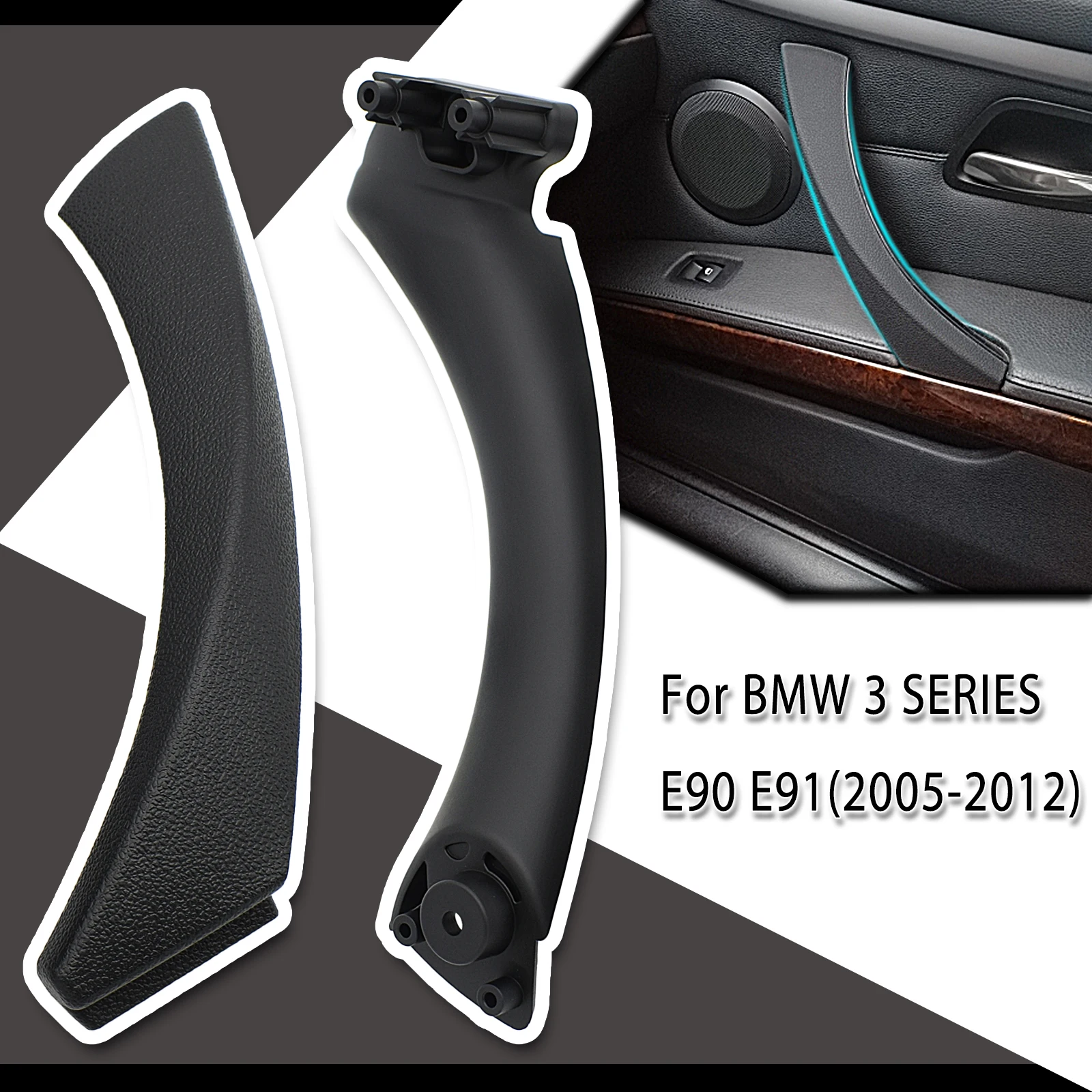 Maniglia Interna Per Auto Pannello Porta Interna Tirare La Copertura Del Rivestimento Per Bmw Serie 3 E90 E91 316 318 320 325 328 330 335 Parti Di Ric