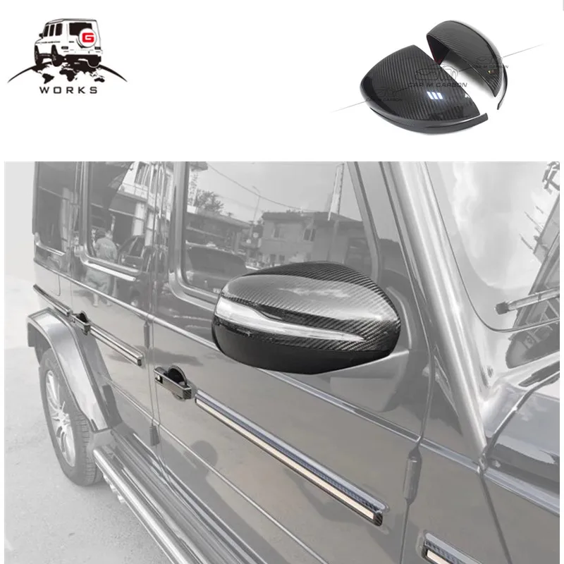 Год G класс G63 G65 G550 G500 G55 G350 w464 боковое зеркало из углеродного волокна Чехлы для G W464