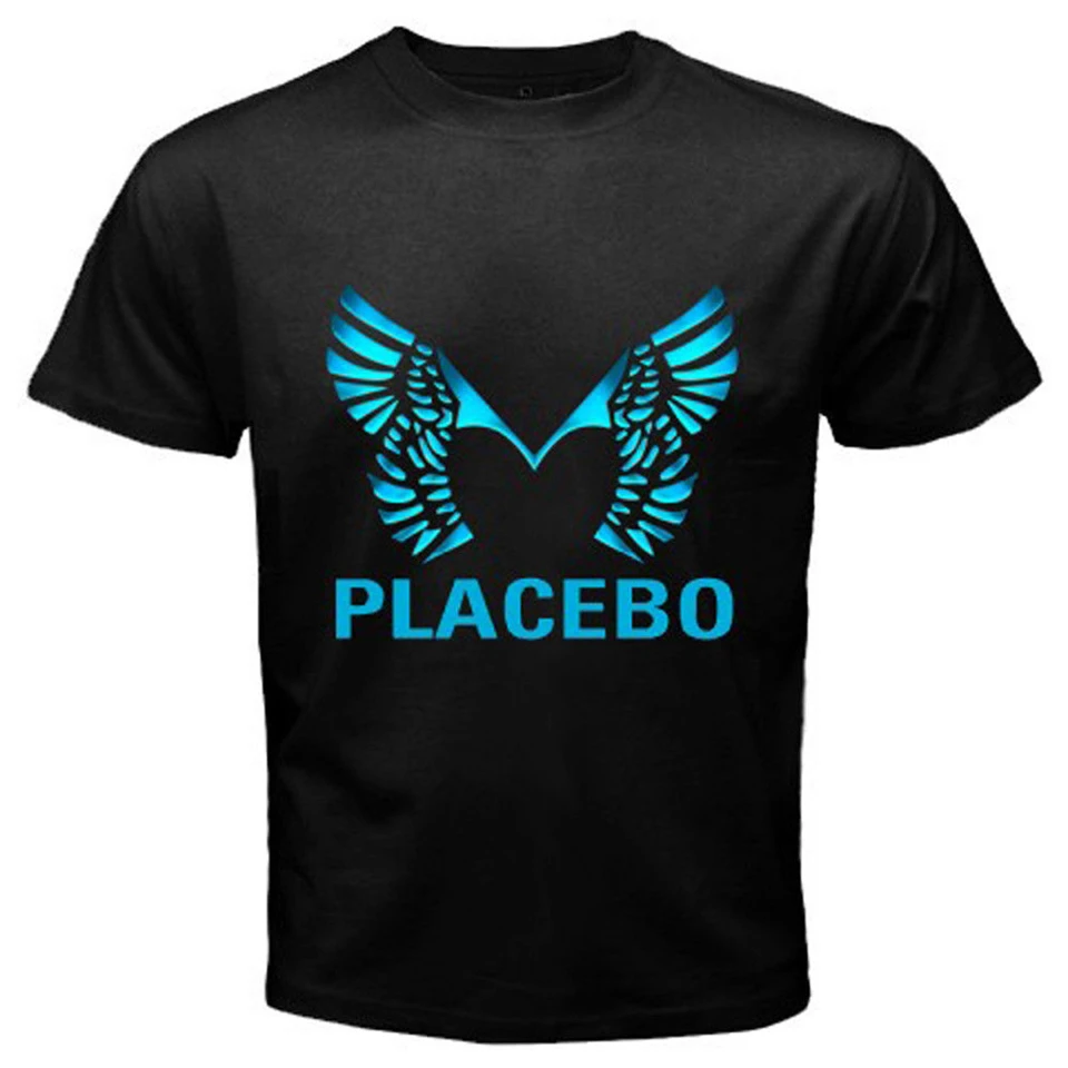New Placebo Brian Molko Rock Band Logo Men'S Black T-Shirt Size S To 3Xl Hip-Hop Tee Shirt |