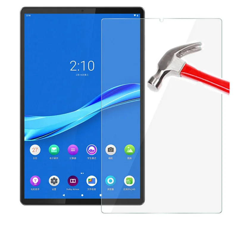Protector de pantalla de vidrio templado para Lenovo Tab M10 más X606F X505F X306F E10 P10 10,1 M8 M7 Tab 4 8 10 Plus película de vidrio