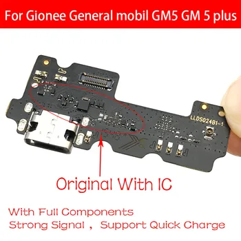 

Original For Gionee General mobil GM5 GM 5 plus Port USB Charging Port Dock Connector Flex Cable