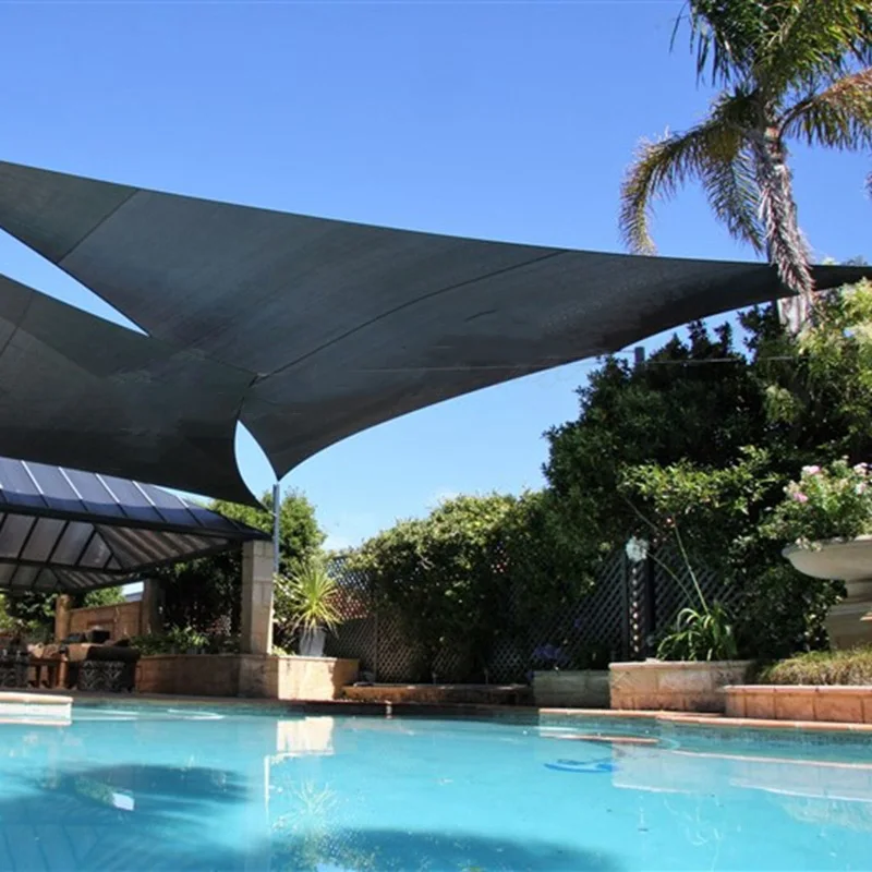 Tenda Da Sole Impermeabile Anti-Uv Tenda Da Sole A Triangolo Destro, Tenda Da Sole Da Giardino Con Baldacchino Per Patio, Tende Da Piscina Da Campeggi