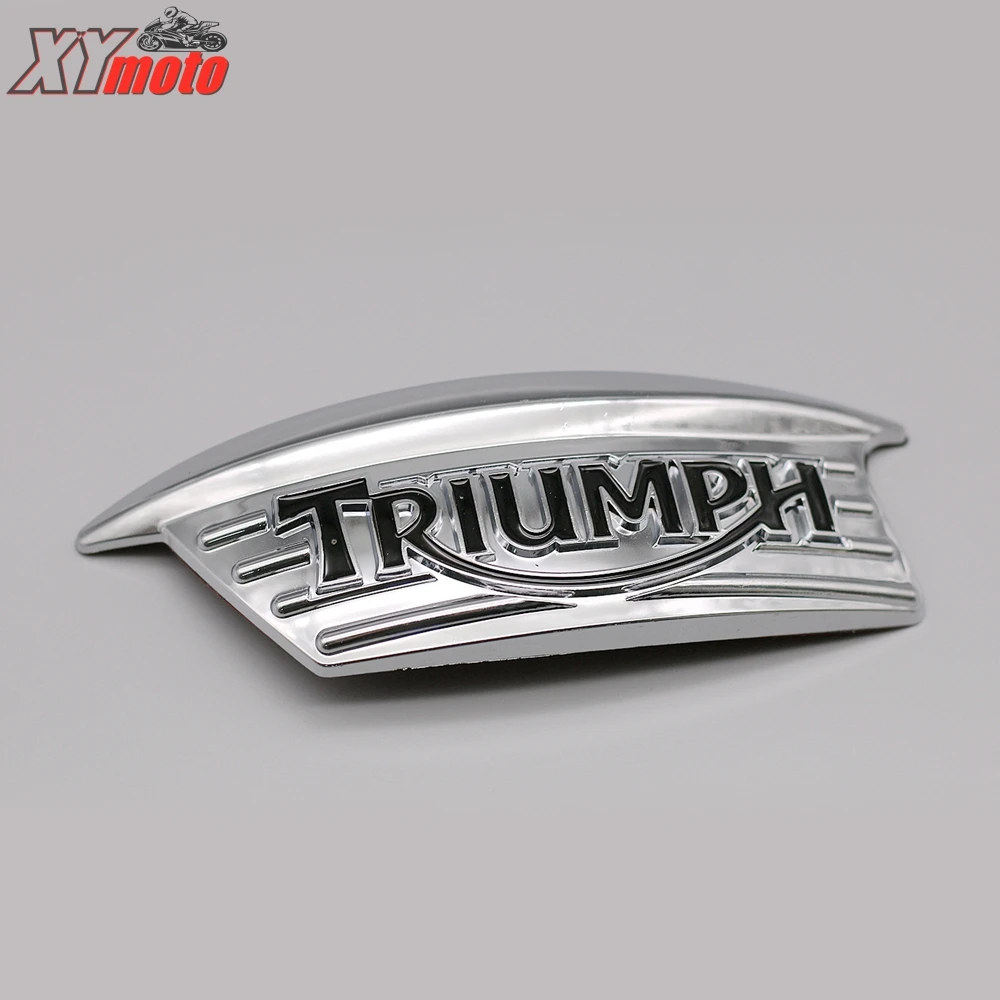 Chrome Triumph Gas Tank Emblem Printed Flat Aluminum License Plate 