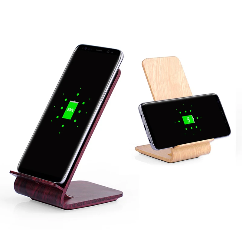 

Wireless fast Wooden Charger for iPhone X XS Max XR 8 Plus for Xiaomi Samsung S8 S9 S7 Note 8 9 Charging Pad station