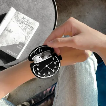 

Silicone Protective Cover Fashion Cartoon Sports Watch Earphone For Apple Wireless Airpods Pro 1/2 Bluetooth design Case Strap