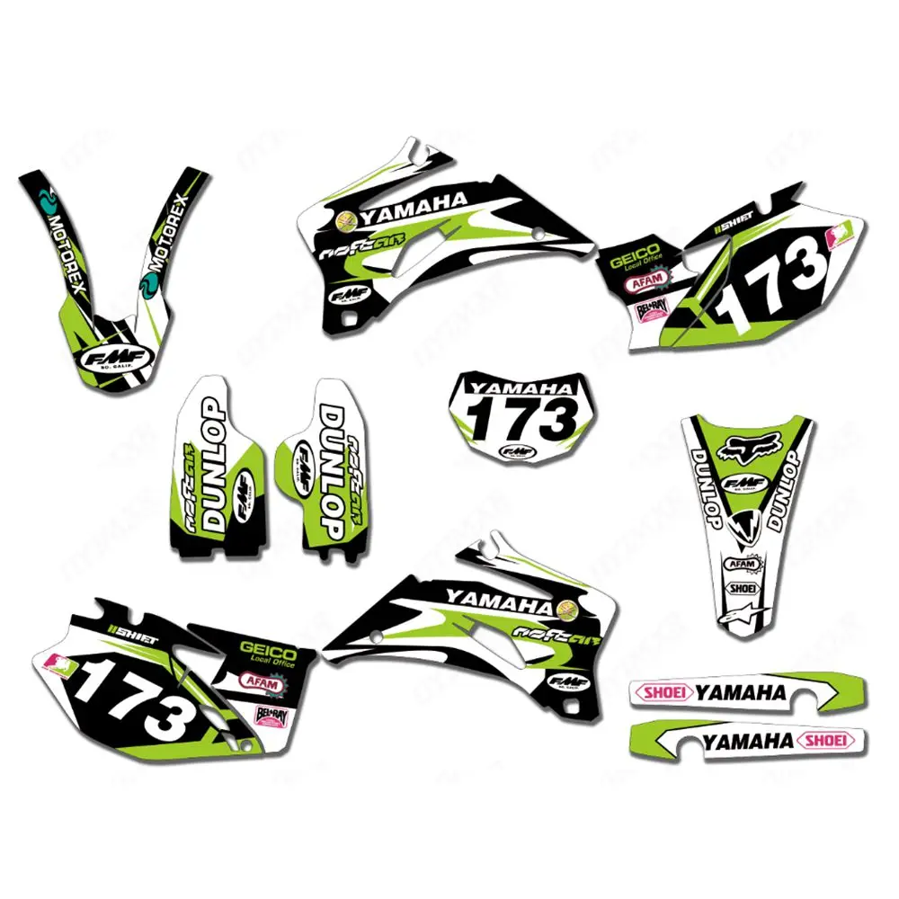 

for YAMAHA WR450F 2007-2011 New Full Graphics Decals Stickers Custom Number Name Glossy Bright Stickers Waterproof