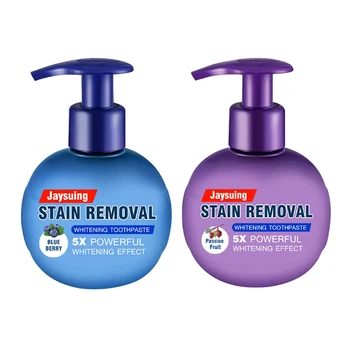 

Whitening Toothpaste, Elaco Stain Removal Whitening Toothpaste Strong Cleaning Power Natural Stain Remover Fluoride-Free Toothpa