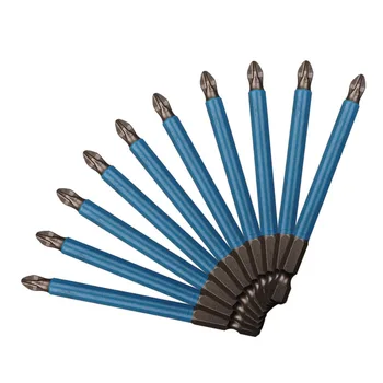 

Factory Direct 10-Pack Blue Leather Natural Color Cross Non-Slip Bit PH2 Electric Screwdriver Bits Screwdriver Bits Bit
