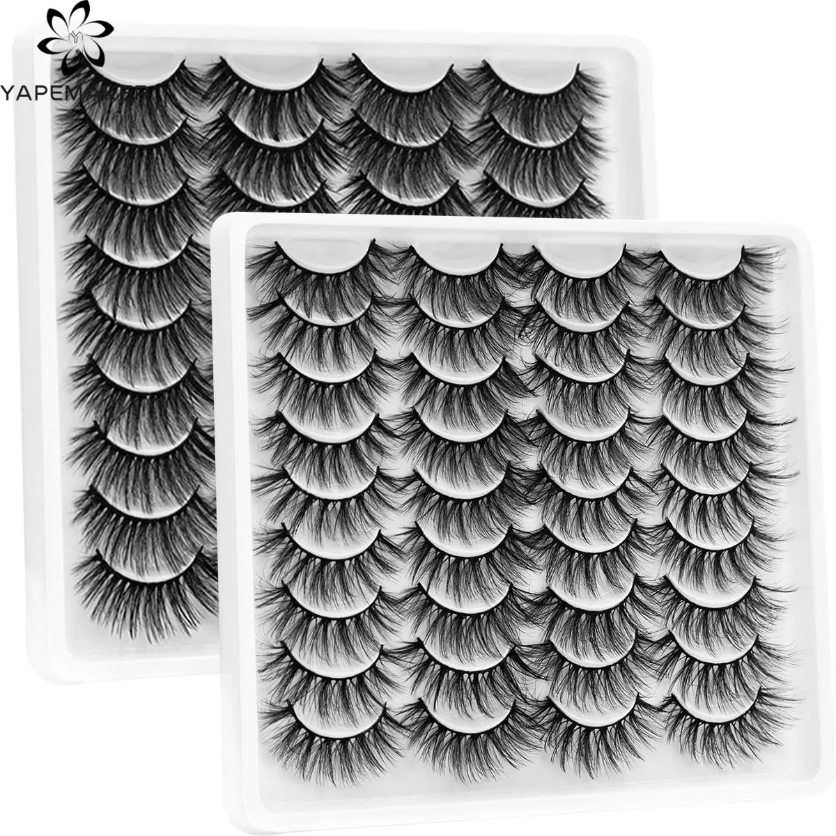 Pestañas postizas de visón 3D, 5/8/12/18 pares, naturales y dramáticas, largas, maquillaje para pestañas, extensión de volumen, belleza 3D