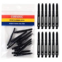 Cuesoul 12 шт. 53 мм 2BA алюминия Дартс Валы Профессиональный Валы Дартс Аксессуары цвета — красный, синий, черный золотой