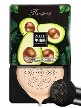  Avocado Mushroom Air Cushion BB Cream Moisturizing Long Lasting Waterproof Foundation Face Whitening Concealer Makeup Cosmetics 