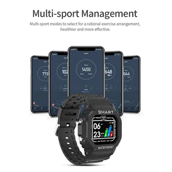 

Smart Watch New Sports Watch Brand Management Call Reminder Message Notification Watch Digital Wristwatch Waterproof Men Women