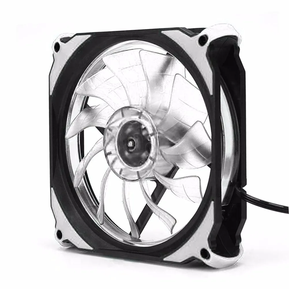 Eclipse 120 мм 120x120x25 мм светодиодный охлаждающий кулер для настольного компьютера, чехол, вентилятор с низким уровнем шума, бесшумный вентилятор для настольных компьютеров