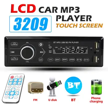 

3209 Single DIN Car Stereo MP3 Player Bluetooth FM Radio In Dash Head Unit Digital Media Receiver