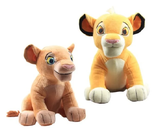 2 шт./компл. 26 см с изображением короля льва Simba Nana плюшевые игрушки и куклы из мультфильма фильм Simba мягкие набитые плюшем, Животные игрушки для детей рождественские подарки