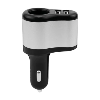 

12V-24V Dual USB Electronic Cigarette Lighter Car Lighter Charger Socket Splitter Adapter 3.1A Charger for iPhone Phone