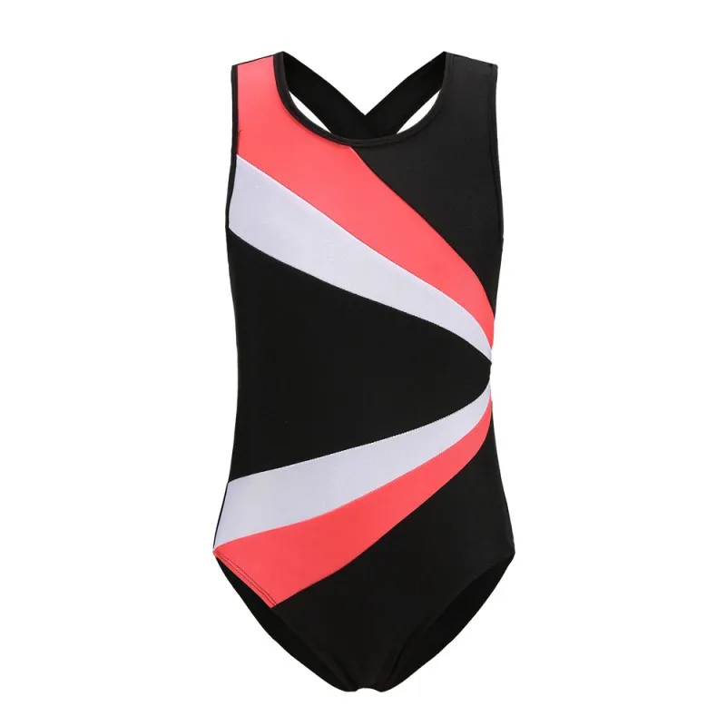 Children Kids Girls Gymnastics Suit Breathable Soft Fashion Concise Color Sleeveless Matching Dance Clothes NEW! | Спорт и