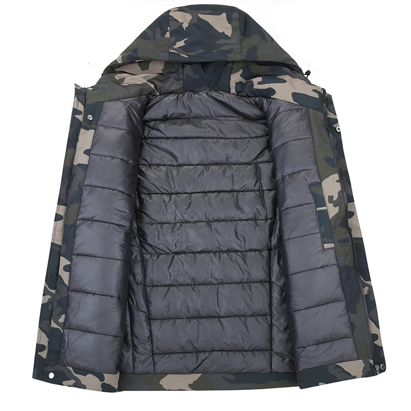 10XL 8XL 6XL 5XL парка мужские пальто зимняя куртка мужская Тонкая утолщенная верхняя одежда с капюшоном теплое пальто Топ повседневное Мужское пальто Veste Homme Топы