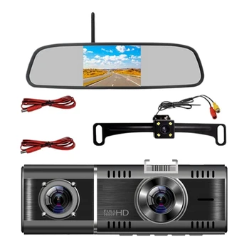 

1 Set 1.5 Inch Car Dashboard Camera Driving Video Recorder VDR & 1 Set 4.3Inch HD 800X480 Car Wireless Wifi Video Player