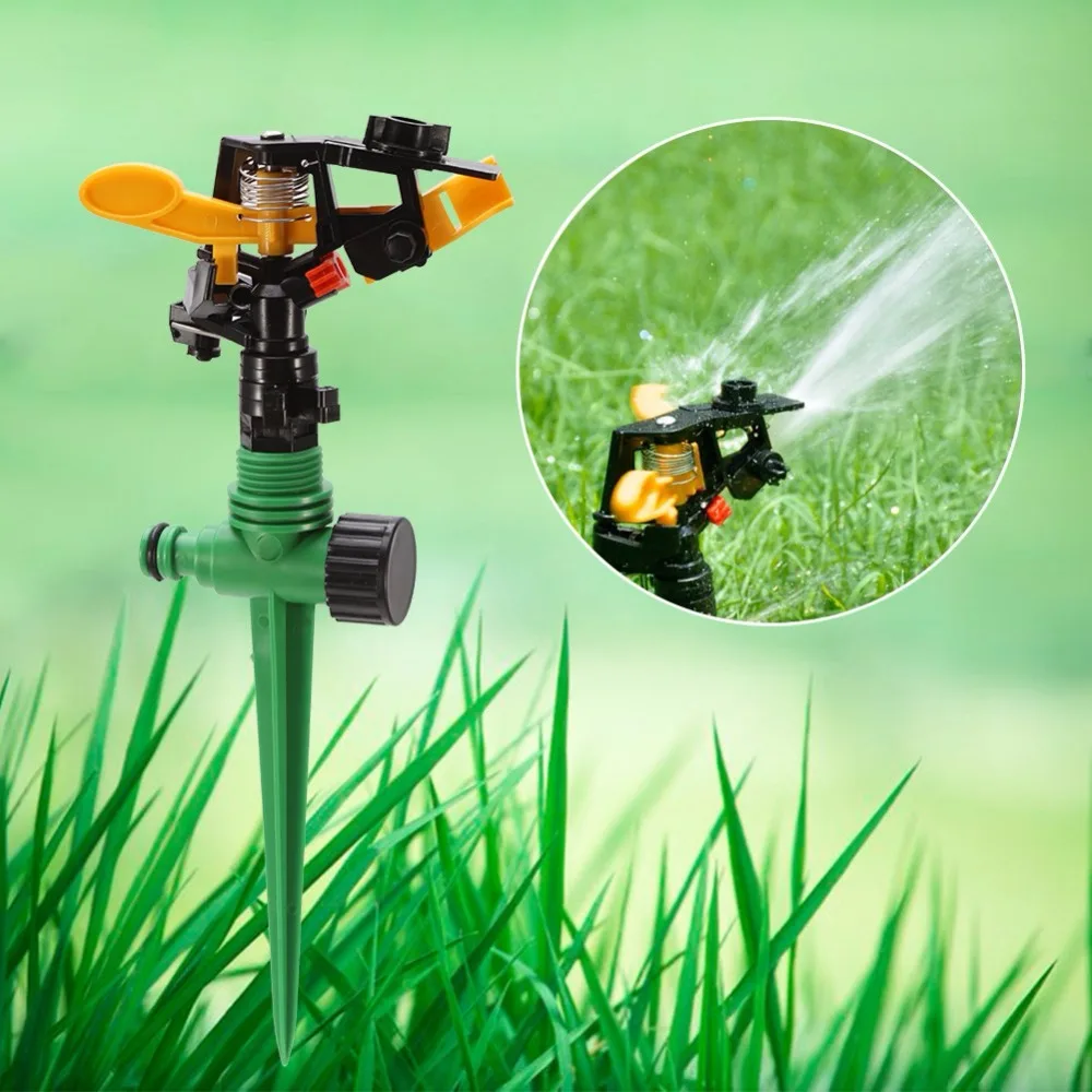 Brass 360° 1/2" Adjustable Water Sprinkler Lawn Watering Nozzle Garden D6Z5