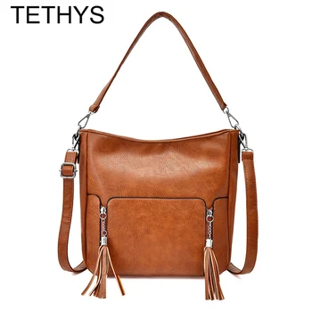 

TETHYS Designer Bags Famous Brand Women Crossbody Bags Women Leather Tote Bag Ladies High Quality Messenge Bag Bolsas De Mujer