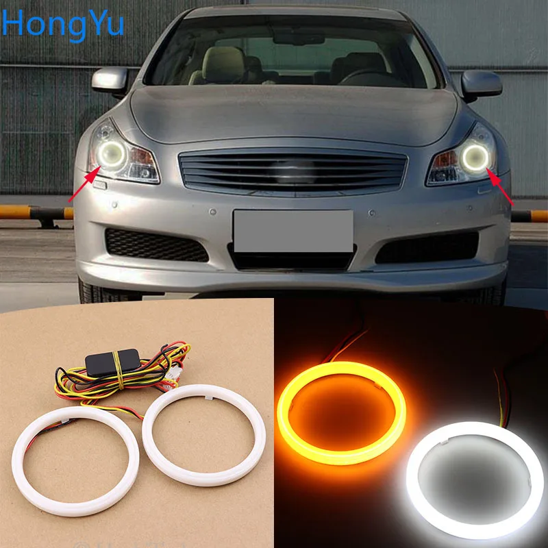 Двухцветный светодиодный поворотник Angel Eye для Infiniti G35 2006 2007 2008 хлопок | Автомобили