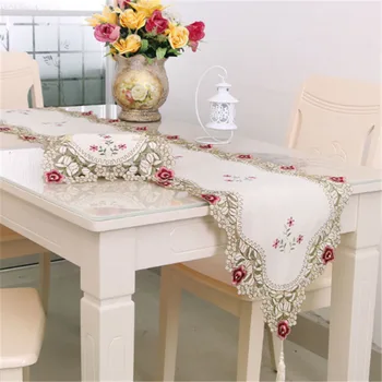 

4 sizes Pastoral Cotton Fabric Dining Tablecloth Rectangle Flower Print Table Cloth Home Decor