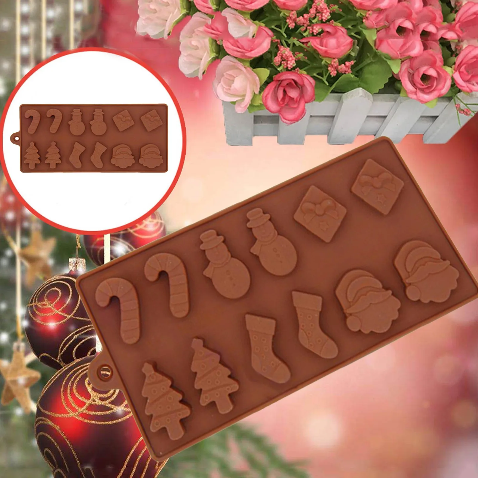 Happymerry на Рождество и Хэллоуин отверстия силиконовой формы для Шоколадный торт