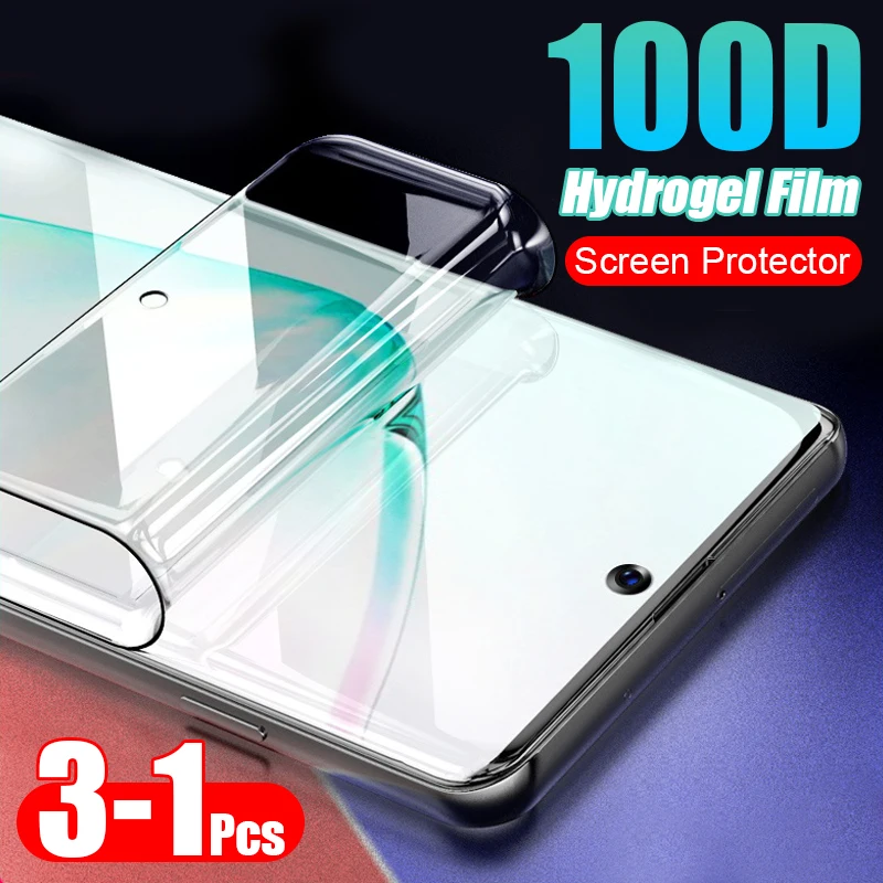 1 3 шт 100D мягкая Гидрогелевая пленка для samsung Galaxy Note 10 8 9 Pro S8 S9 S10 PLus S10E полная защита